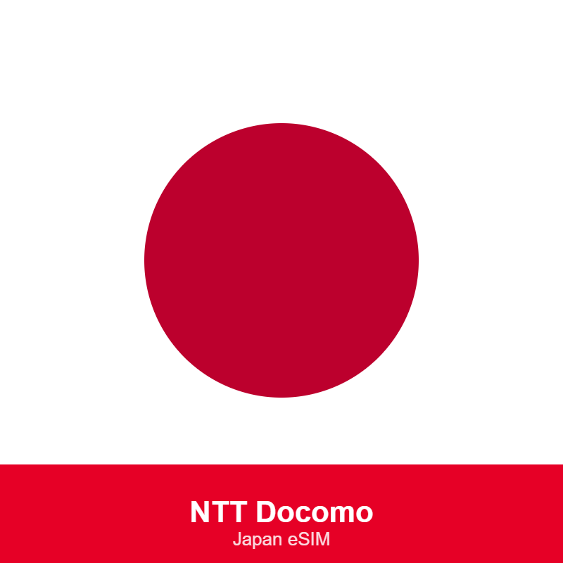 Japan Prepaid Data eSIM — NTT Docomo